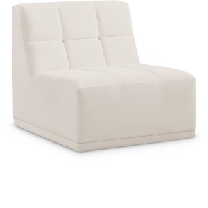 Meridian Furniture,Relax Velvet Armless Chair - 1 of 4
