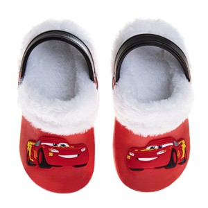 Disney Cars Lightning Mcqueen Fuzzy Fleece Lined Clogs for Boys Winter Warm Plush Garden Shoes (Toddler/Little Kid) - 1 of 4