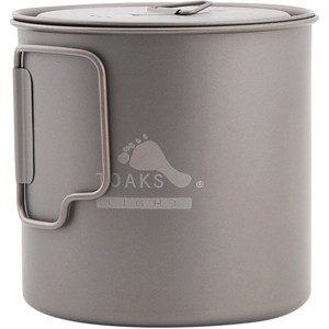 TOAKS Light Titanium 650ml Outdoor Camping Cook Pot POT-650-L - 1 of 4