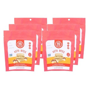 Bhu White Chocolate Macadamia Cookie Dough Keto Bites - 6 bars, 5.29 oz - 1 of 3