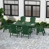 WestinTrends 7 Piece Outdoor Patio Dining Table and Adirondack Armchair Set - 2 of 3
