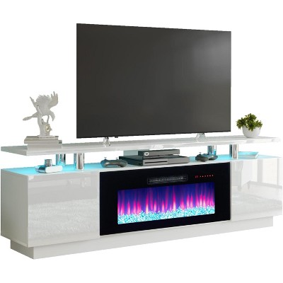 2 Tier Fireplace TV Stand