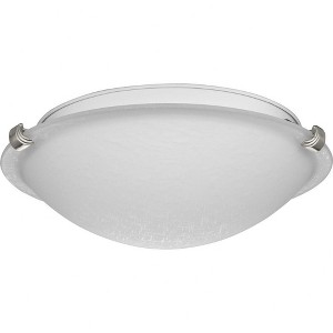 Progress Lighting Linen Dome 2-Light Flush Mount, Brushed Nickel, Linen Finish Glass Shade - 1 of 1