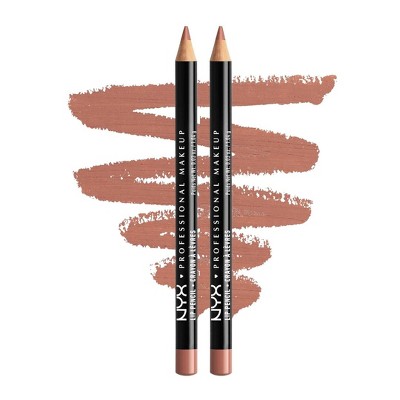 NYX PROFESSIONAL MAKEUP Slim Lip Pencil (860 Peakaboo Neutral) Long-Lasting Creamy Lip Liner | Sharpenable (PACK OF 2)