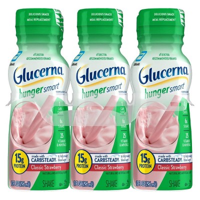 Glucerna Hunger Smart Nutrition Shake - Classic Strawberry - 6ct/60 fl oz
