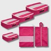 French Connection 6pc Packing Cube Set - Travel Storage Set for Luggage - 2 of 4