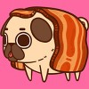 Women's Design By Humans Puglie Bacon Strip By Puglie Racerback Tank Top - 2 of 3