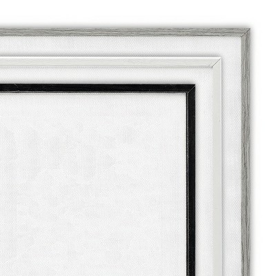 Furry and Bright Dog Canvas Print with Black Frame, 17'' x 17''