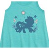 Girls' - My Little Pony - Stars And Flowers- Girls Aline Dress Graphic Sleeveless Aline Dress - 2 of 3
