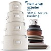 StorageBud Fine China Storage Containers, Durable Dinnerware Storage Set, Hard Shell Quilted Dish Storage Boxes with Felt Dividers - 4 of 4