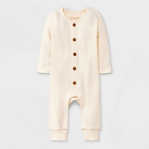 Grayson Collective Baby Cardigan & Ribbed Leggings Set - Cream/brown :  Target