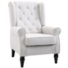 CAVINAS Tufted Accent Chair with High Backrest and Wood Legs,Modern Upholstered Living Room Chairs,Reading Chairs for Living Room - 2 of 4