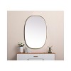 Elegant Lighting Metal Frame Oval Mirror 27x40 - 4 of 4