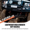 VEVOR Synthetic Soft Shackle, 1/2" x 22" (2 Pack) 44092 lbs (20 Ton) Breaking Strength Recovery Tow Shackles with Extra 2 Sleeves & Storage Bag, Black - 3 of 4