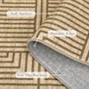 Washable Area Rug Soft Rugs for Living Room Modern Striped Non Slip Rug Geometric Checkered Foldable Print Mat - 4 of 4