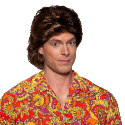 Underwraps Costumes 70's Disco Adult Costume Wig | Brown : Target