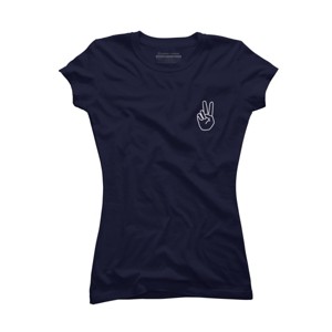 Junior's Design By Humans peace By desiredesign T-Shirt - 1 of 3