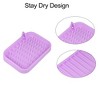 Unique Bargains Silicone Soap Dish Keep Soap Dry Soap Cleaning Storage for Home Bathroom Kitchen 2 Pcs - 3 of 4