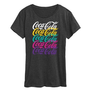 Women's - Coca-Cola - Retro Stacked Logo Short Sleeve Graphic T-Shirt - 1 of 4
