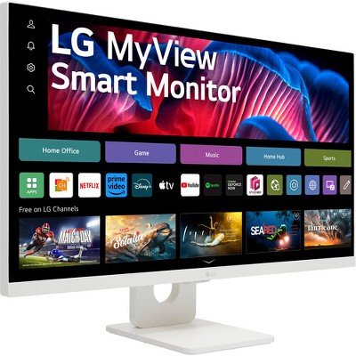 Manufacturer Refurbished LG MyView 3840 x 2160 27SR73U-W 27" 4K HDR Smart Monitor (White)