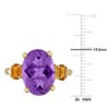 EVERLY JEWELRY | Yellow Plated Sterling Silver 5 7/8 CT TGW Amethyst Citrine Fashion Ring - 4 of 4