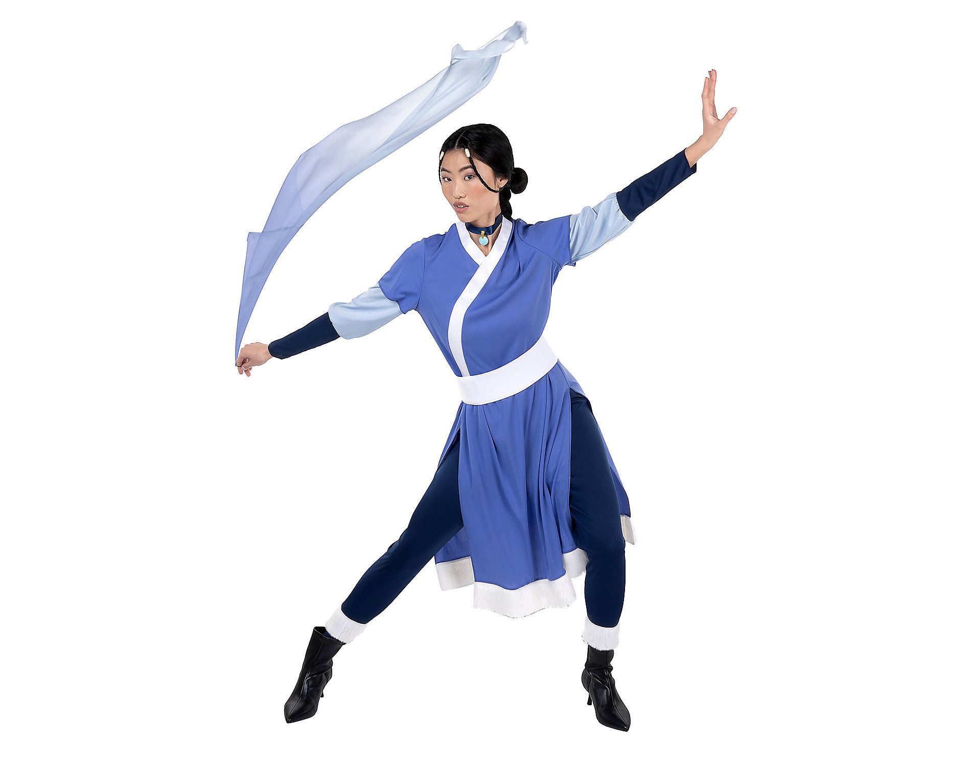 Avatar Women's Katara Halloween Deluxe Costume Dress 6pc