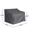 Christopher Knight Home Kathryn Outdoor Weather Resistant and Durable Loveseat Cover - 3 of 4