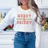 Simply Sage Market Women's Graphic Sweatshirt Merry and Bright Checkered - 2 of 3