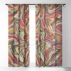 Alisa Galitsyna Colorful Liquid Swirl Set of 2 Panel Sheer Window Curtain - Deny Designs - 3 of 4