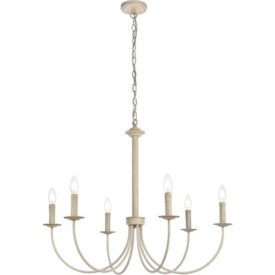 Elegant Lighting Nyomi 42-Inch Chrome Chandelier with Artistic Structure