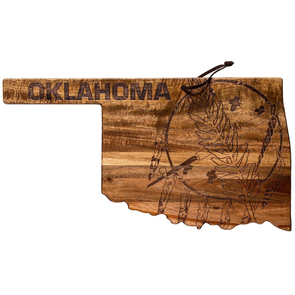 Totally Bamboo Origins Oklahoma Cutting Board Brown