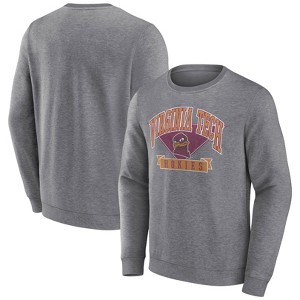 NCAA Virginia Tech Hokies Men's Gray Crew Neck Fleece Sweatshirt - 1 of 3