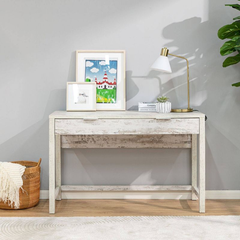 Willow Office Desk White - ACEssentials, 3 of 12