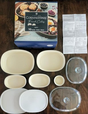 Corningware 10-Piece Bakeware Set French Colors | Navy