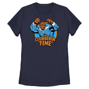 Womens The Fantastic Four: First Steps The Thing Clobberin Time Phrase T Shirt - 1 of 4