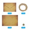 Unique Bargains Vintage Texture Paper DIY Design Wedding Card Envelopes 10 Set - 3 of 4