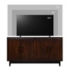 ORRD 64 inch Four Door TV Stand Media Console, Black Finish, No Assembly Required, Storage Cabinet with Fluted Doors - 3 of 4