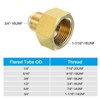 Unique Bargains Fit Air Gas Line Refrigeration Brass SAE 45 Degree Flare Plumbing Connectors - 4 of 4