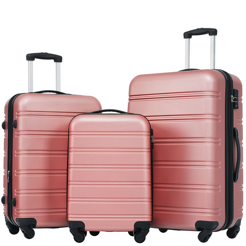 3 PCS Luggage Set, Hardside Spinner Suitcase with TSA Lock (20/24/28)-ModernLuxe, 1 of 8