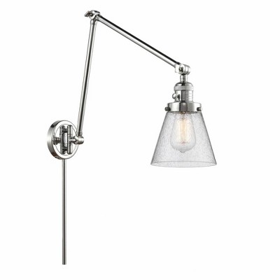 Cone - 1 Light Swing Arm Wall Sconce In Industrial Style-30 Inches Tall and 8 Inches Wide