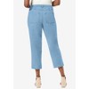Jessica London Women's Plus Size Classic Cotton Denim Capri - 3 of 4
