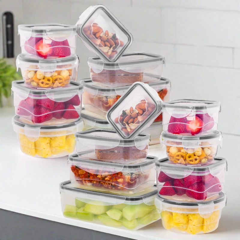 Lexi Home Plastic Containers with Snap Lock Lids (Set of 16), 5 of 6