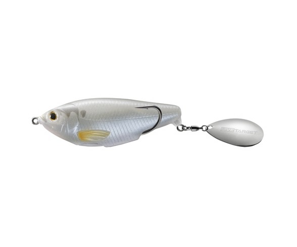 LiveTarget Lures Commotion Shad Hard Bait Lure - Pearl Ghost - 2 1/2" - 1/2 oz