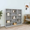 CLIHOME Media Storage Cabinet, 5-layer DVD/CD Shelf, Freestanding Decorative Bookshelf for 15 Compartments - 2 of 4