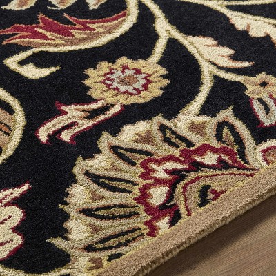 Hauteloom Conesus 1053 Hand Tufted Black Wool Rug