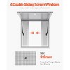VEVOR Concession Window 36x36 in, Aluminum Alloy Service Window for Food Truck, Up to 85 Degrees Stand Serving Window with 4 Sliding Windows, White - 4 of 4