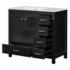 YOOCOZZ 36 inch Bathroom Vanity with Ceramic Sink Combo, Abundant Storage Cabinet -2 Soft-close doors & 5 drawers - 2 of 4