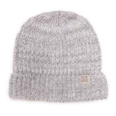 MUK LUKS Women's Eyelah Rib Beanie, Medium Grey Heather, OS