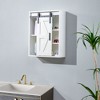 NicBex Bathroom Wall Mount Storage Cabinet Medicine Cabinet with Adjustable Door - 4 of 4