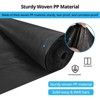 Garvee Driveway Fabric, 5.8OZ Woven Landscape Fabric Heavy Duty, Commercial Road Fabric, Weed Control Fabric, Ground Cover - 3 of 4